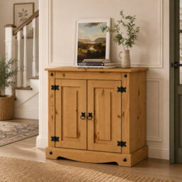 Mews Corona Sideboard 2 Door Cupboard Solid Mexican Pine - thumbnail 6