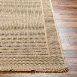 Livabliss Mirage Cottage Tan Black Fringe Indoor & Outdoor Jute-Look Rug 200 X 275 Cm Easy To Clean, Perfect For Balcony Or Dining Room - thumbnail 5