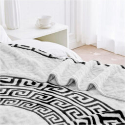 Gc Gaveno Cavailia Faux Fur Mink Apollo Greek Throw 150X200Cm Grey Luxury Warm Easy Care Thermal Warm & Cosy Fleece Blanket Throw - thumbnail 4