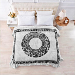 Gc Gaveno Cavailia Faux Fur Mink Apollo Greek Throw 150X200Cm Grey Luxury Warm Easy Care Thermal Warm & Cosy Fleece Blanket Throw - thumbnail 3
