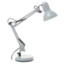 Orsina Studio Matte Grey Metal Desk Lamp, Adjustable Anglepoise Design Tall Table Lamps, Contemporary Desk Lamp - thumbnail 1