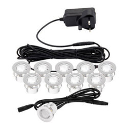 Luminosa Lighting Luminosa Kios 2 Outdoor Recessed Ground Light Ip44 0.45W Polished Stainless Steel
