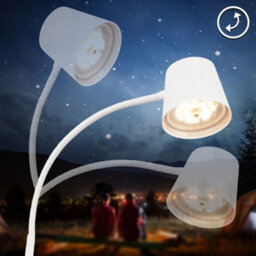 Briloner Battery Powered White Dimmable Standing Floor Lamp 126,5Cm - thumbnail 7