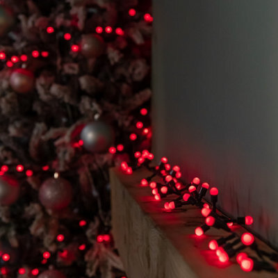 Samuel Alexander 600 Christmas Berry String Lights In Red With Multi-Action Leds - image 1