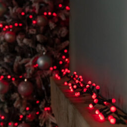 Samuel Alexander 600 Christmas Berry String Lights In Red With Multi-Action Leds - thumbnail 1