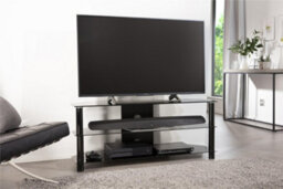 Alphason Essentials Tv-Stand With 3 Shelves Black/glass, 1200mm - thumbnail 4