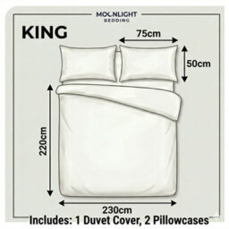 Moonlight Bedding Duvet Cover With Pillowcase Set, Purple, King (230Cm X 220Cm) - thumbnail 4