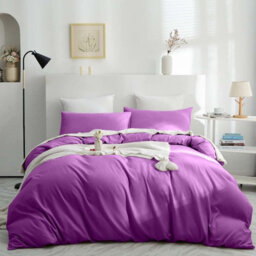 Moonlight Bedding Duvet Cover With Pillowcase Set, Purple, King (230Cm X 220Cm)