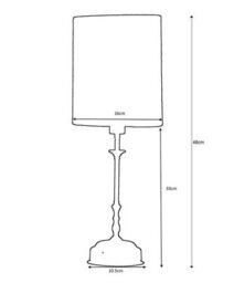 Lighting Supermarket Florence Rechargeable Antique Brass Table Lamp With Grey Linen Shade - thumbnail 5