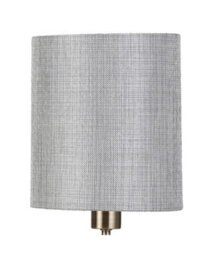 Lighting Supermarket Florence Rechargeable Antique Brass Table Lamp With Grey Linen Shade - thumbnail 3