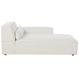 Beliani Left-Hand Chaise Longue Hellnar Boucle Off-White - thumbnail 5