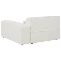 Beliani Left-Hand Chaise Longue Hellnar Boucle Off-White - thumbnail 7