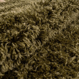 Loomed Olive Green Thick Soft Shaggy Area Rug 200X290Cm - thumbnail 7