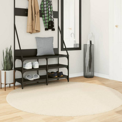 Walplus Rug Huarte Short Pile Soft And Washable Cream 160 Cm - image 1