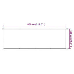 Berkfield Vertical Awning Terracotta 100X800 Cm Oxford Fabric - thumbnail 5