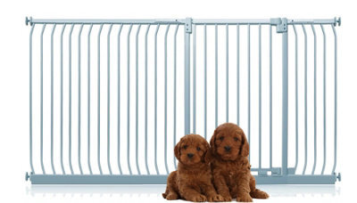 Bettacare Extra Tall Elite Dog Gate, 207Cm - 216Cm, Matt Grey, Extra Tall 96.8Cm In Height, Pressure Fit Pet Gate - image 1