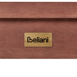Beliani Garden Dining Table Tuscania 180 Cm 100 Cm Eucalyptus Wood Dark Brown - thumbnail 8
