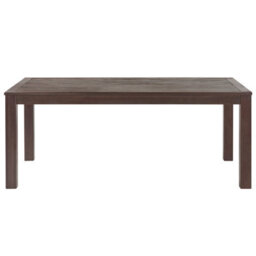 Beliani Garden Dining Table Tuscania 180 Cm 100 Cm Eucalyptus Wood Dark Brown - thumbnail 4
