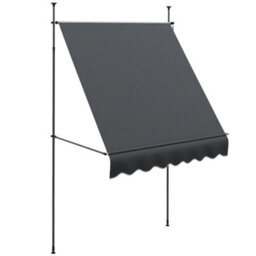 Outsunny 2 X 1.2M Freestanding Retractable Awning, Non-Screw Garden Awning - thumbnail 2