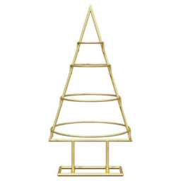 Vidaxl Metal Christmas Tree With Stand Gold 60 Cm Powder-Coated Steel - thumbnail 5