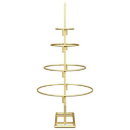 Vidaxl Metal Christmas Tree With Stand Gold 60 Cm Powder-Coated Steel - thumbnail 6
