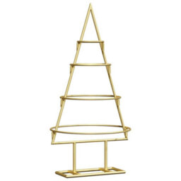 Vidaxl Metal Christmas Tree With Stand Gold 60 Cm Powder-Coated Steel - thumbnail 2