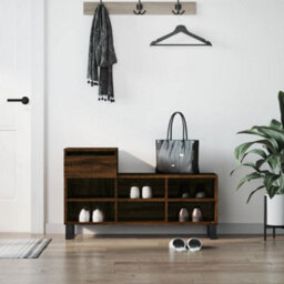 Berkfield Shoe Cabinet Brown Oak 102X36X60 Cm Engineered Wood