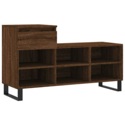 Berkfield Shoe Cabinet Brown Oak 102X36X60 Cm Engineered Wood - thumbnail 2