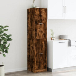 Walplus Apothecary Cabinet Smoked Oak 40X41X174.5 Cm Engineered Wood - thumbnail 4