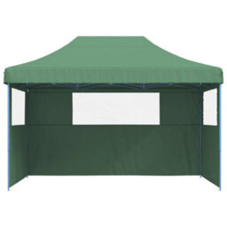Walplus Foldable Party Tent Garden Gazebo Canopy Pop-Up With 3 Sidewalls Green - thumbnail 3
