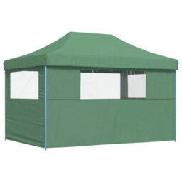 Walplus Foldable Party Tent Garden Gazebo Canopy Pop-Up With 3 Sidewalls Green - thumbnail 5