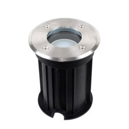 Valuelights Modern Bushed Chrome Ip54 Rated Outdoor Garden Walk Over Light - Includes 5W Gu10 Led Bulb 3000K Warm White - thumbnail 1