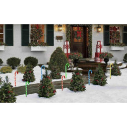 Mantraraj Led Candy Canes Set Of 4 Christmas Outdoor Decoration Pathway Garden Lights Multi Colour Xmas Lights - thumbnail 5