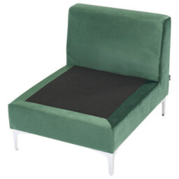 Beliani Modular Sofa 3 Seater Evja Velvet Green - thumbnail 8