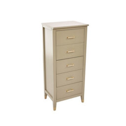 Palazzi 5 Drawer Narrow Chest Of Drawers Clay - thumbnail 4