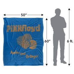 Pink Floyd Apples And Oranges Silky Supersoft Blanket Blue/gold (One Size) - thumbnail 5