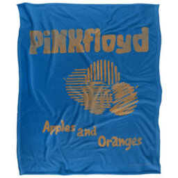 Pink Floyd Apples And Oranges Silky Supersoft Blanket Blue/gold (One Size)