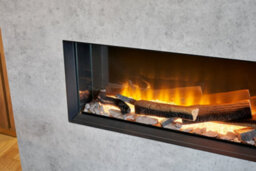 Acantha Bloc Pre-Built Fully Inset Media Wall Suite & Tv Board In Concrete Effect - thumbnail 5