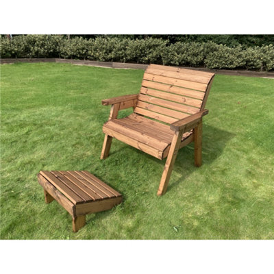 "Marlborough Traditional ""big Daddy"" Grand Chair With Footstool" - image 1