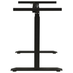 Berkfield Manual Height Adjustable Standing Desk Frame Hand Crank Black - thumbnail 5