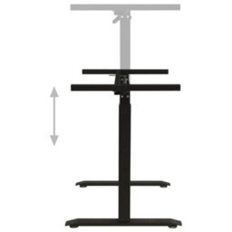 Berkfield Manual Height Adjustable Standing Desk Frame Hand Crank Black - thumbnail 6