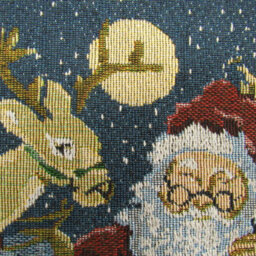 SecureFix Direct Christmas Table Place Mats X4 (Xmas Festive Fabric Red Santa Decoration) - thumbnail 5
