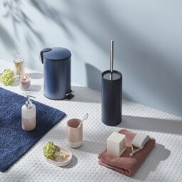 GoodHome Koros Gloss & Matt White & Blush Pink Ceramic Soap Dish - thumbnail 6