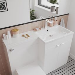 GoodHome Koros Gloss & Matt White & Blush Pink Ceramic Soap Dish - thumbnail 7