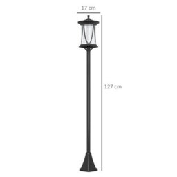 Outsunny 1.3 M Led Outdoor Street Light, Waterproof Ip44, Cool White - thumbnail 3
