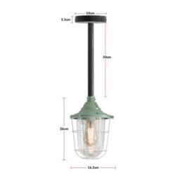 Ledsone E27 Base Vintage Pendant Light For Kitchen Island Metal 50Cm Pipe Hanging Ceiling Light Indoor Chandeliers - thumbnail 3