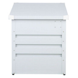 Beliani Storage Box Cebrosa 132 Cm 62 Cm Metal Light Grey - thumbnail 7