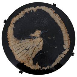 Orsina Relic Side Table With Resin Powder Coated Frame - thumbnail 4