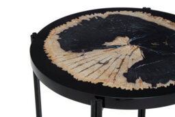 Orsina Relic Side Table With Resin Powder Coated Frame - thumbnail 3