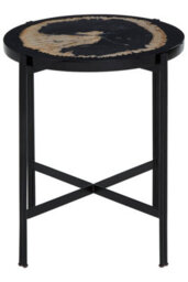 Orsina Relic Side Table With Resin Powder Coated Frame - thumbnail 2